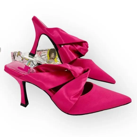JEFFREY CAMPBELL Tied Up NWOB Satin Heel - size 7 - Picture 2 of 9